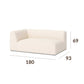 Right double seater with armrest module (module 5) dimensions of the ÉTAUDORÉ Saane modular sofa