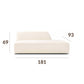 Right double seater with partial backrest module (module 9) dimensions of the ÉTAUDORÉ Saane modular sofa