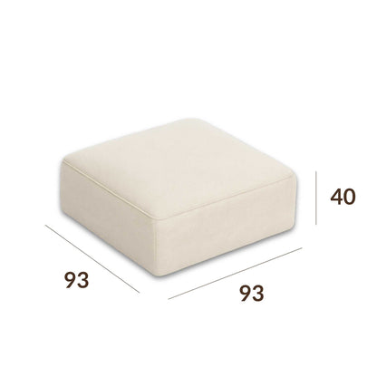 Pouf module (module 1) of the ÉTAUDORÉ Saane modular sofa