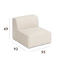 Single seater module (module 3) of the ÉTAUDORÉ Saane modular sofa