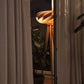Cloud sculptural lamp in a living room interior, blending art and light