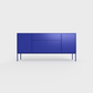 Arnika 02 Sideboard in Bluebell color, powder-coated steel, elegant and modern piece of furniture for your living room