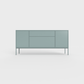 Arnika 02 Sideboard in Celadon Green color, powder-coated steel, elegant and modern piece of furniture for your living room
