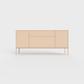 Arnika 02 Sideboard in Pastel Salmon color, powder-coated steel, elegant and modern piece of furniture for your living room