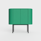 Siena 01 Sideboard in avocado blue color, powder-coated steel, elegant and modern piece of furniture for your living room