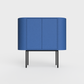 Siena 01 Sideboard in Azure color, powder-coated steel, elegant and modern piece of furniture for your living room