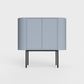 Siena 01 Sideboard in Pigeon blue color, powder-coated steel, elegant and modern piece of furniture for your living room