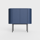 Siena 01 Sideboard in prussian blue color, powder-coated steel, elegant and modern piece of furniture for your living room