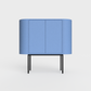 Siena 01 Sideboard in Sky blue color, powder-coated steel, elegant and modern piece of furniture for your living room